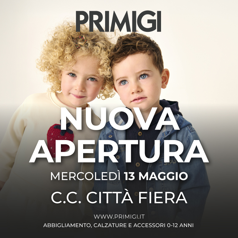 Primigi, nuova apertura al Città Fiera!